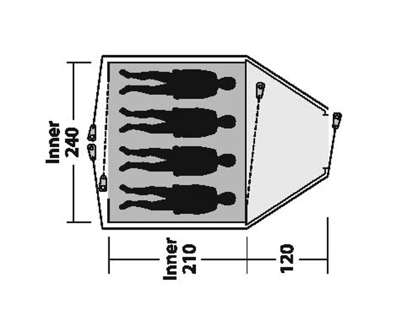 Outwell Cloud 4 Tent - DEMO MODEL-2